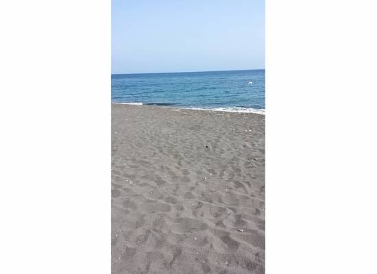 black sand beach