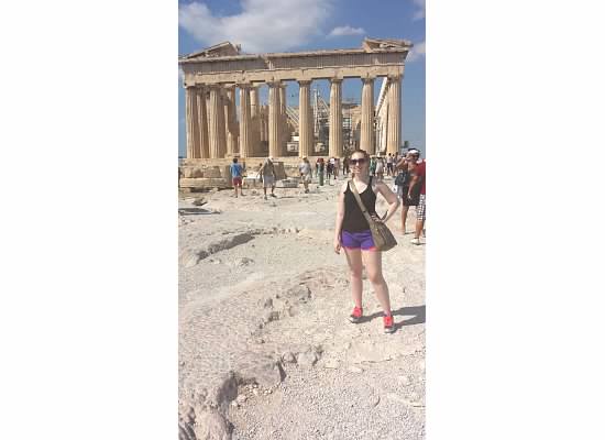 in front of parthenon
