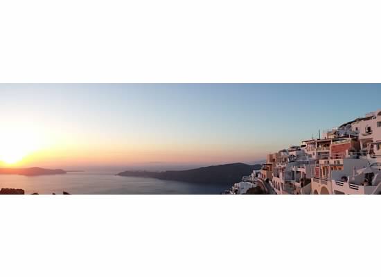 oia at sunset